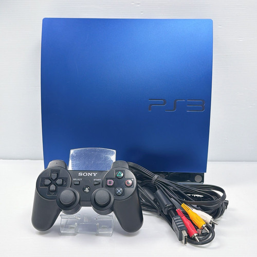Sony ps3 titanium - sony, blue