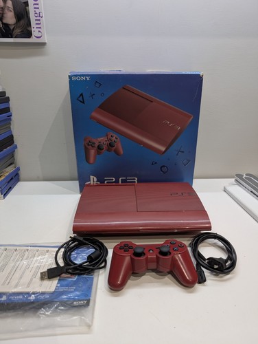 Console ps3 super slim - super, rossa