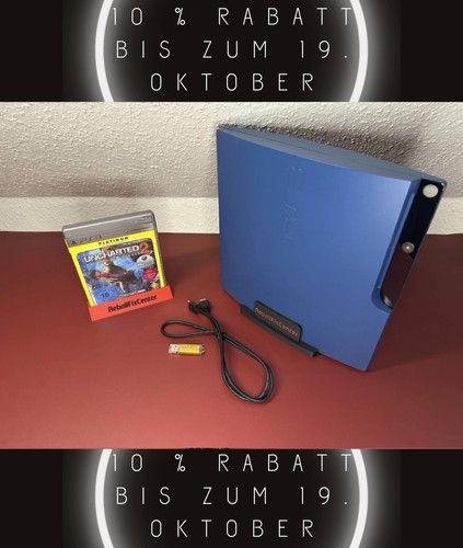 Azure blue playstation slim - azure, 3