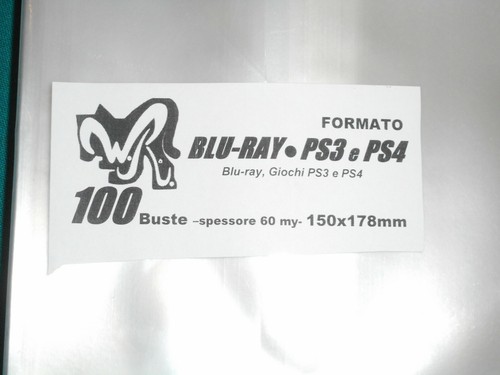 100 buste blu ray - wr, ps3